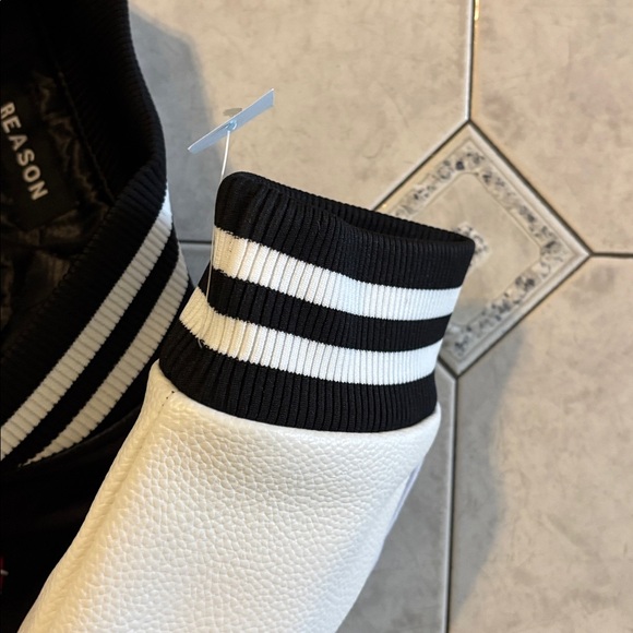Reason Black and White Varsity Jacket - Picture 4 of 4